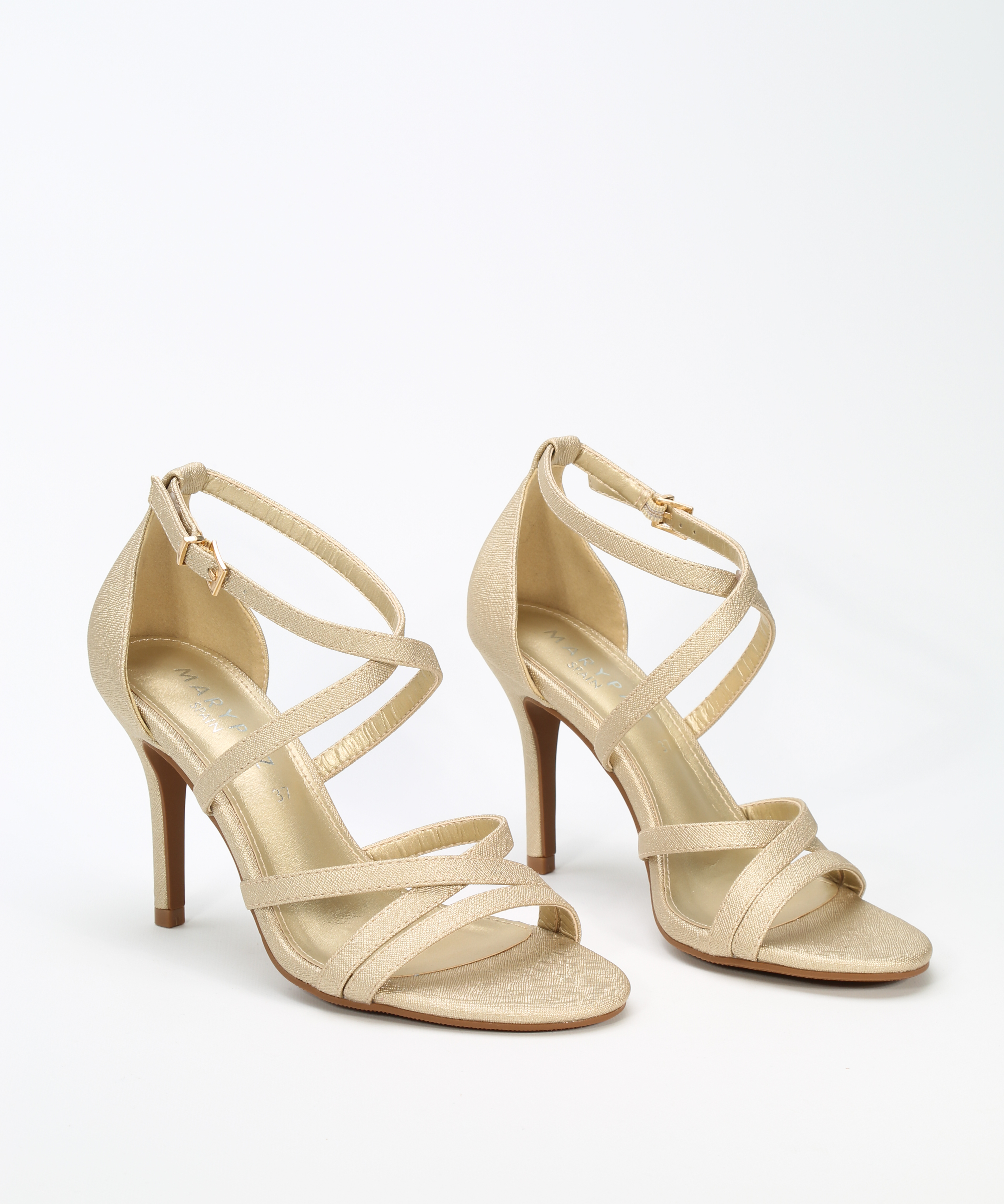 Sandalias tacón fino textura image number null